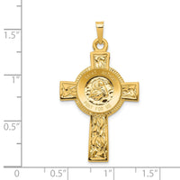 Load image into Gallery viewer, 14k Cross w/St Anthony Medal Pendant
