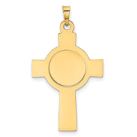 Load image into Gallery viewer, 14k Cross w/St. Christopher Medal Pendant
