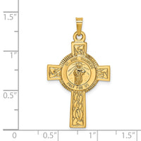 Load image into Gallery viewer, 14k Cross w/St. Jude Medal Pendant
