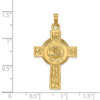 Load image into Gallery viewer, 14k Cross w/St. Michael Medal Pendant
