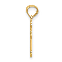 Load image into Gallery viewer, 14k Small Budded Cross Charm
