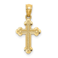 Load image into Gallery viewer, 14k Small Budded Cross Charm
