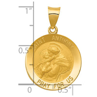 Load image into Gallery viewer, 14k Saint Anthony Medal Hollow Pendant
