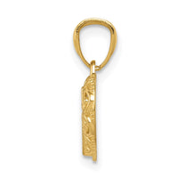 Load image into Gallery viewer, 14k w/Rhodium Cross in Heart Pendant
