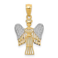 Load image into Gallery viewer, 14k w/Rhodium Angel Pendant
