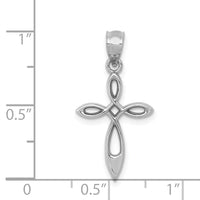 Load image into Gallery viewer, 14k White Gold Cross Pendant
