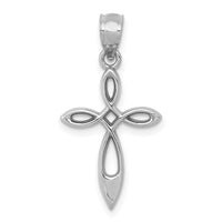 Load image into Gallery viewer, 14k White Gold Cross Pendant
