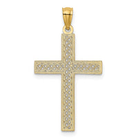 Load image into Gallery viewer, 14k Diamond-cut Filigree Cross Pendant
