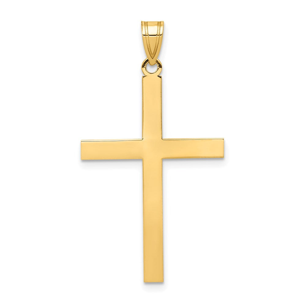 14k Engravable Cross Charm