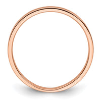 Load image into Gallery viewer, 14k Rose Gold 2mm Lightweight Flat Wedding Band Size 8.5
