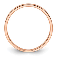 Load image into Gallery viewer, 14k Rose Gold 2mm Lightweight Flat Wedding Band Size 10
