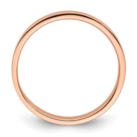 Load image into Gallery viewer, 14k Rose Gold 3mm Lightweight Flat Wedding Band Size 10.5

