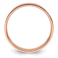 Load image into Gallery viewer, 14k Rose Gold 6mm Lightweight Flat Wedding Band Size 6
