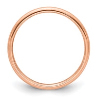Load image into Gallery viewer, 14k Rose Gold 2mm Half-Round Wedding Band Size 6.5
