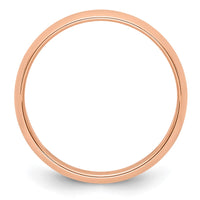 Load image into Gallery viewer, 14k Rose Gold 5mm Half-Round Wedding Band Size 6.5
