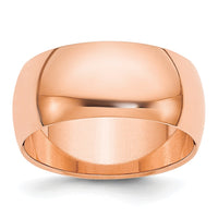 Load image into Gallery viewer, 14k Rose Gold 8mm Half-Round Wedding Band Size 7.5
