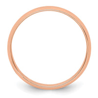 Load image into Gallery viewer, 14k Rose Gold 4mm Lightweight Half Round Wedding Band Size 6
