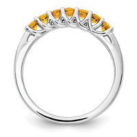 Load image into Gallery viewer, 10k White Gold Citrine (heat treated) &amp; Diamond Ring
