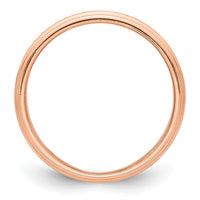 Load image into Gallery viewer, 14k Rose Gold 3mm Milgrain Half-Round Wedding Band Size 5.5
