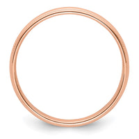 Load image into Gallery viewer, 14k Rose Gold 4mm Milgrain Half-Round Wedding Band Size 8.5
