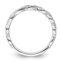Load image into Gallery viewer, 14k White Gold Twisted Diamond Wedding Band
