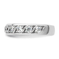 Load image into Gallery viewer, 14k White Gold Diamond Wedding Band
