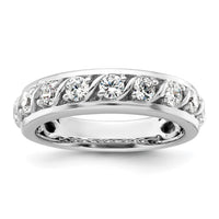 Load image into Gallery viewer, 14k White Gold Diamond Wedding Band
