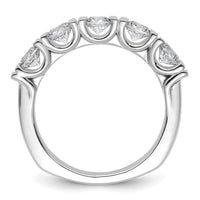 Load image into Gallery viewer, 14k White Gold Diamond Tension Set Wedding Band
