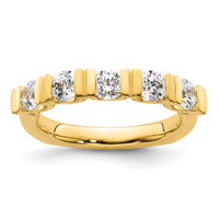 Load image into Gallery viewer, 14k Diamond Tension Set Wedding Band
