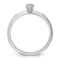 Load image into Gallery viewer, 14k White Gold Polished Complete Diamond Promise Ring
