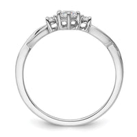 Load image into Gallery viewer, 14k White Gold Complete Diamond 3 Stone Infinity Engagement Ring
