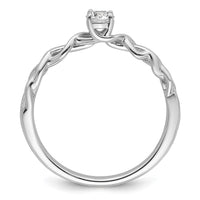 Load image into Gallery viewer, 14k White Gold Complete Diamond Braided Design Engagement Ring
