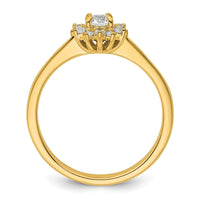 Load image into Gallery viewer, 14k Polished Complete Diamond Round Halo Engagement Ring
