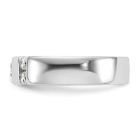 Load image into Gallery viewer, 14k White Gold Square Diamond Womens Complete Wedding Band
