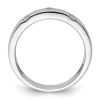 Load image into Gallery viewer, 14k White Gold Star of David Diamond Womens Complete Wedding Band
