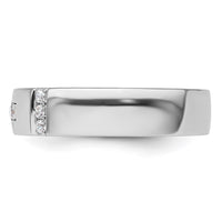 Load image into Gallery viewer, 14k White Gold Star of David Diamond Womens Complete Wedding Band
