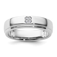 Load image into Gallery viewer, 14k White Gold Diamond Womens Complete Wedding Band
