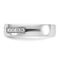 Load image into Gallery viewer, 14k White Gold Diamond Womens Complete Wedding Band
