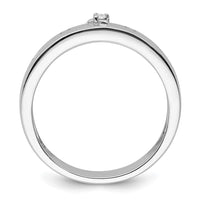 Load image into Gallery viewer, 14k White Gold Diamond Mens Complete Wedding Band
