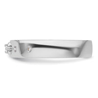 Load image into Gallery viewer, 14k White Gold Diamond Mens Complete Wedding Band
