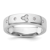 Load image into Gallery viewer, 14k White Gold Diamond Womens Complete Wedding Band
