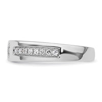 Load image into Gallery viewer, 14k White Gold Diamond Womens Complete Wedding Band
