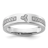 Load image into Gallery viewer, 14k White Gold Diamond Womens Complete Wedding Band
