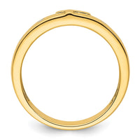 Load image into Gallery viewer, 14k Cross Diamond Mens Complete Wedding Band
