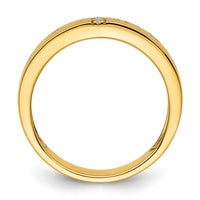 Load image into Gallery viewer, 14k Cross Diamond Womens Complete Wedding Band
