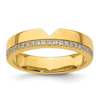 Load image into Gallery viewer, 14k Diamond Mens Complete Wedding Band
