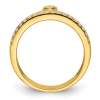 Load image into Gallery viewer, 14k Diamond Womens Complete Wedding Band
