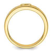 Load image into Gallery viewer, 14k Infinity Diamond Mens Complete Wedding Band
