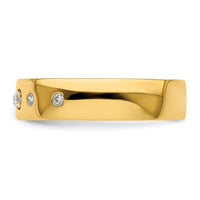 Load image into Gallery viewer, 14k Infinity Diamond Womens Complete Wedding Band
