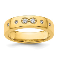 Load image into Gallery viewer, 14k Infinity Diamond Womens Complete Wedding Band
